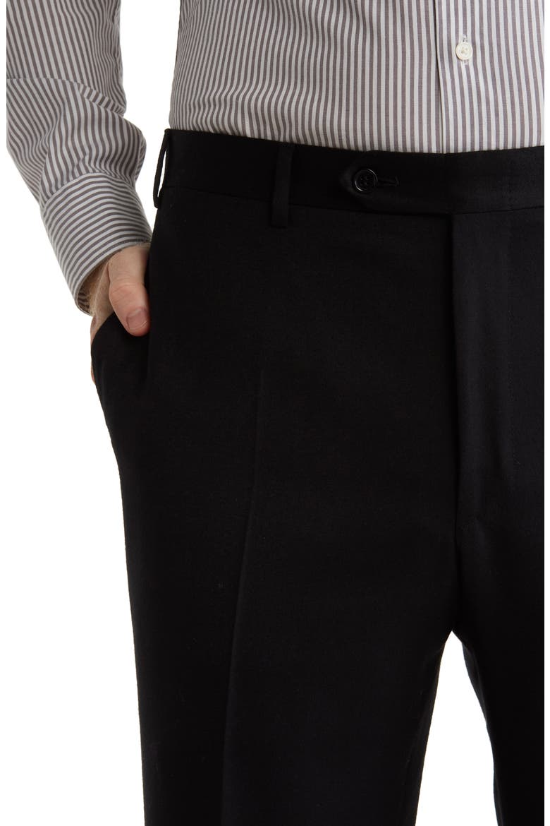 Men's Lightweight Flannel Trousers, Alternate, color, BLACK