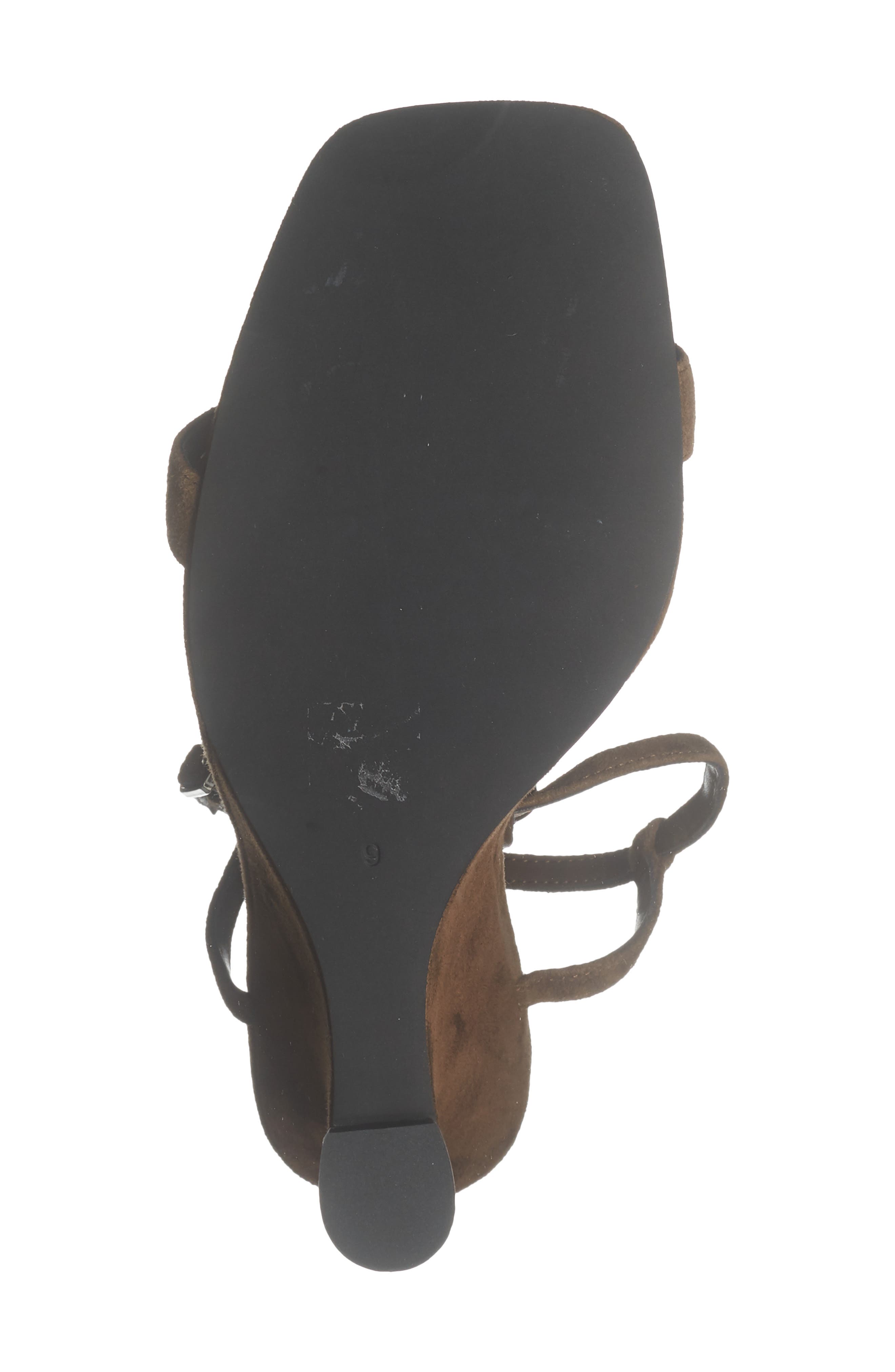 Jeffrey Campbell Palma Ankle Strap Wedge Sandal, Alternate, color, Espresso Suede