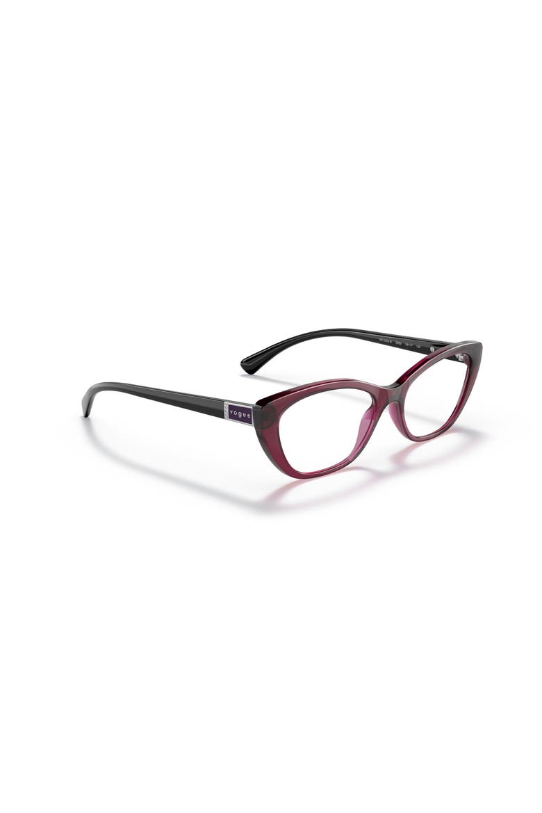 52mm Oval optical glasses, Alternate, color, Red