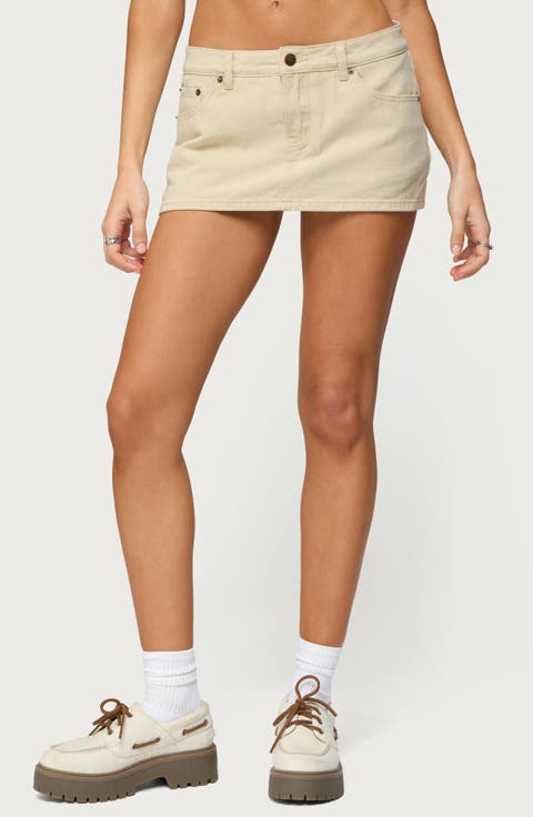 Camelia Denim Miniskort