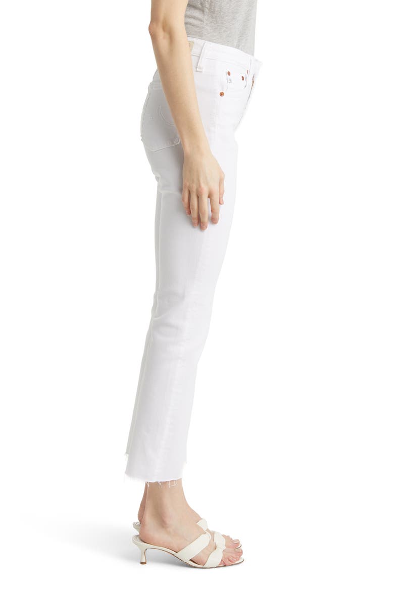 Farrah Crop Bootcut Jeans, Alternate, color, AESTHETIC WHITE