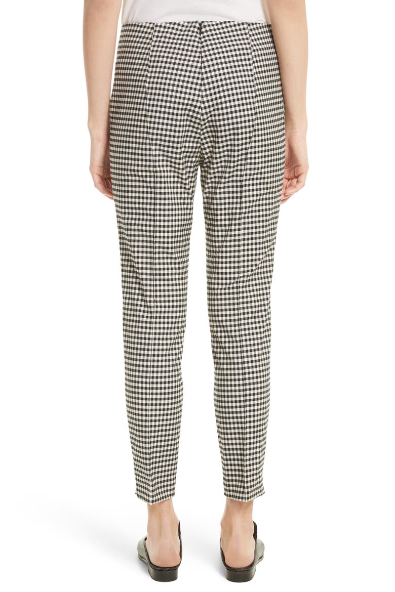 Tee High Waisted Seam Trousers, Alternate, color, BLACK/WHITE