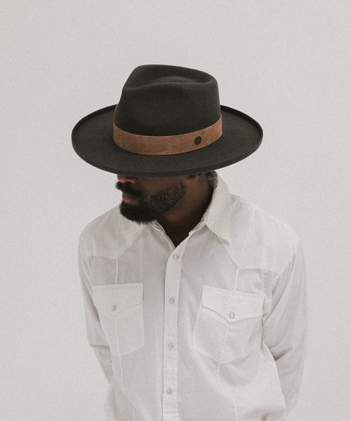 Two Roads Hat Co. Echo Park Fedora Hat In Dark Earth