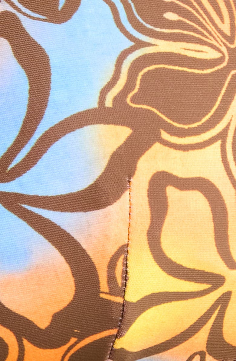 Kulani Kinis Crop Halter Bikini Top, Alternate, color, Frangipani Fizz