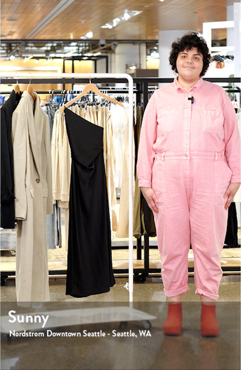 One-Shoulder Satin Slipdress, sales video thumbnail