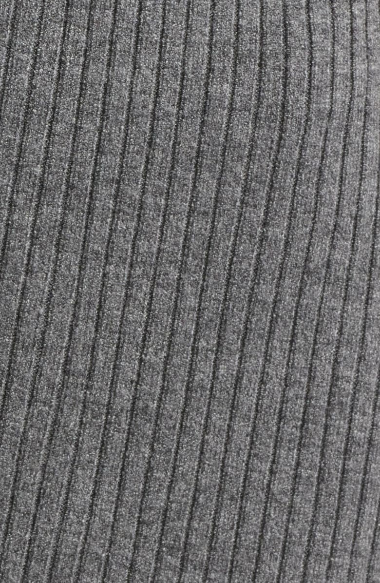 rag & bone Kassy Tipped Polo Midi Dress, Alternate, color, Charcoal