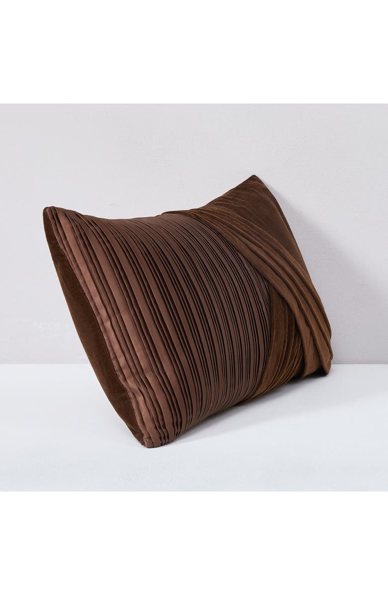 Chuks Collins x Lush Decor Shitake Pillow Cover, Alternate, color, Brown