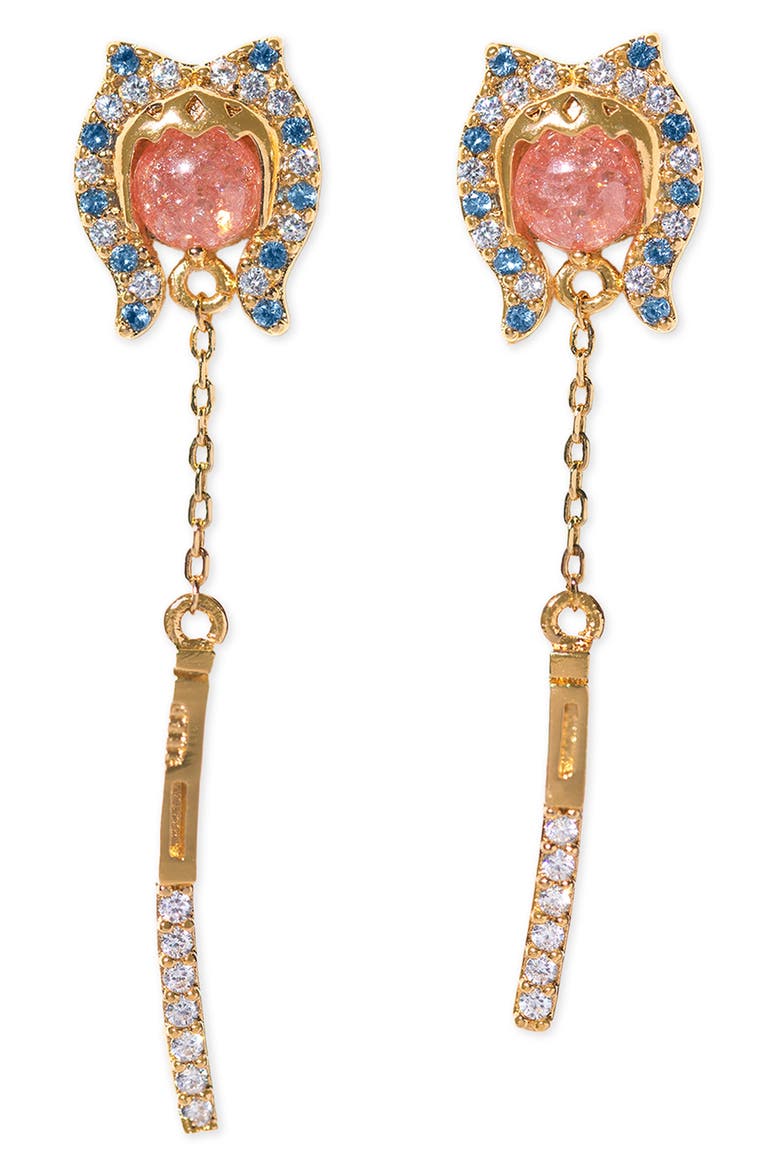 Star Wars™ Ahsoka Tano™ Drop Earrings, Main, color, GOLD