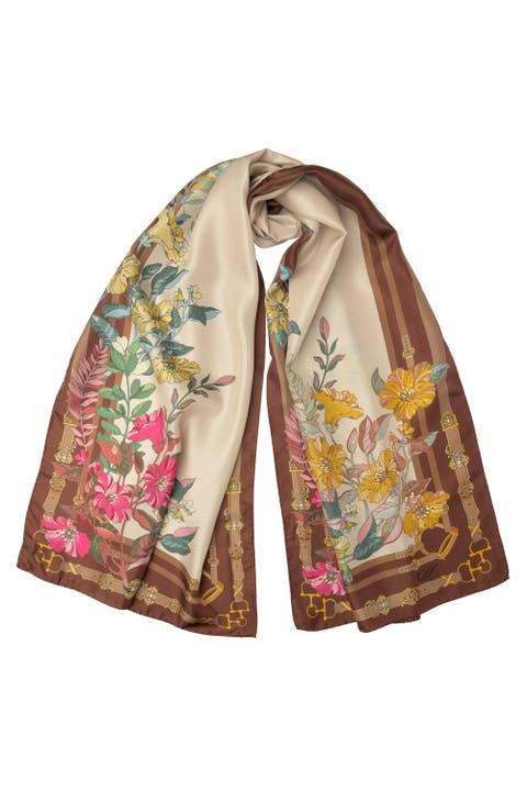 Mina - Long Silk Scarf for Women