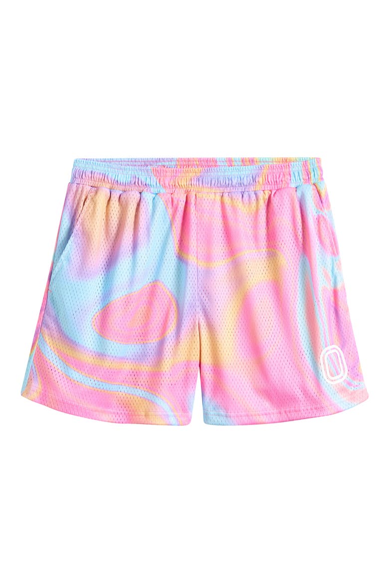Splash Mesh Shorts, Alternate, color, PINK