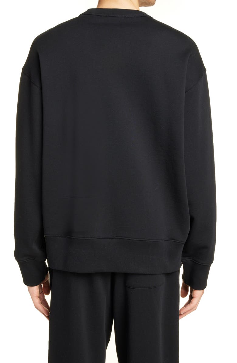 Acne Studios Kalon Face Patch Wool Sweater, Alternate, color, 