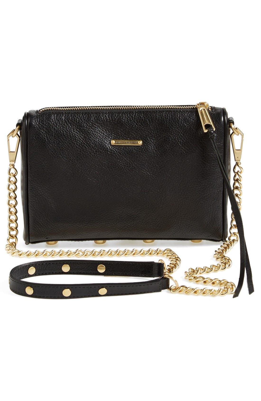 'Mini 5 Zip' Convertible Crossbody Bag, Alternate, color, BLACK