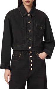 AllSaints Blink Cropped Denim Jacket