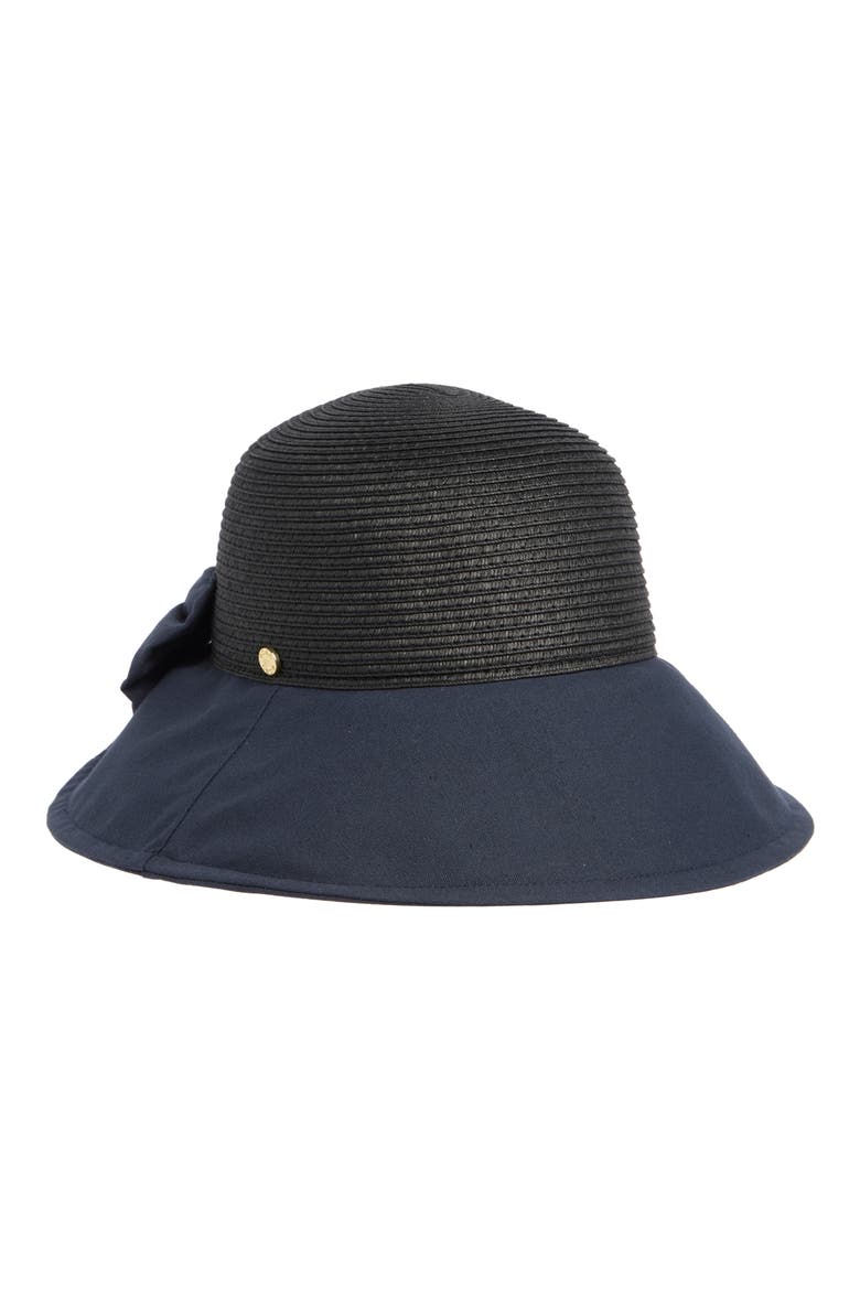 Bow Back Cloche, Main, color, BLACK