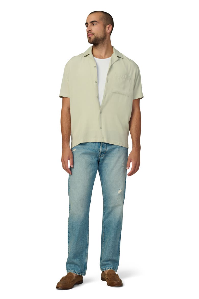 Viscose Camp Shirt, Alternate, color, SAGE
