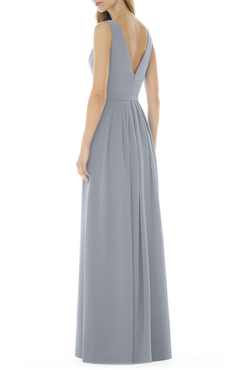 Social Bridesmaids V-Neck Georgette A-Line Gown, Alternate, color, 