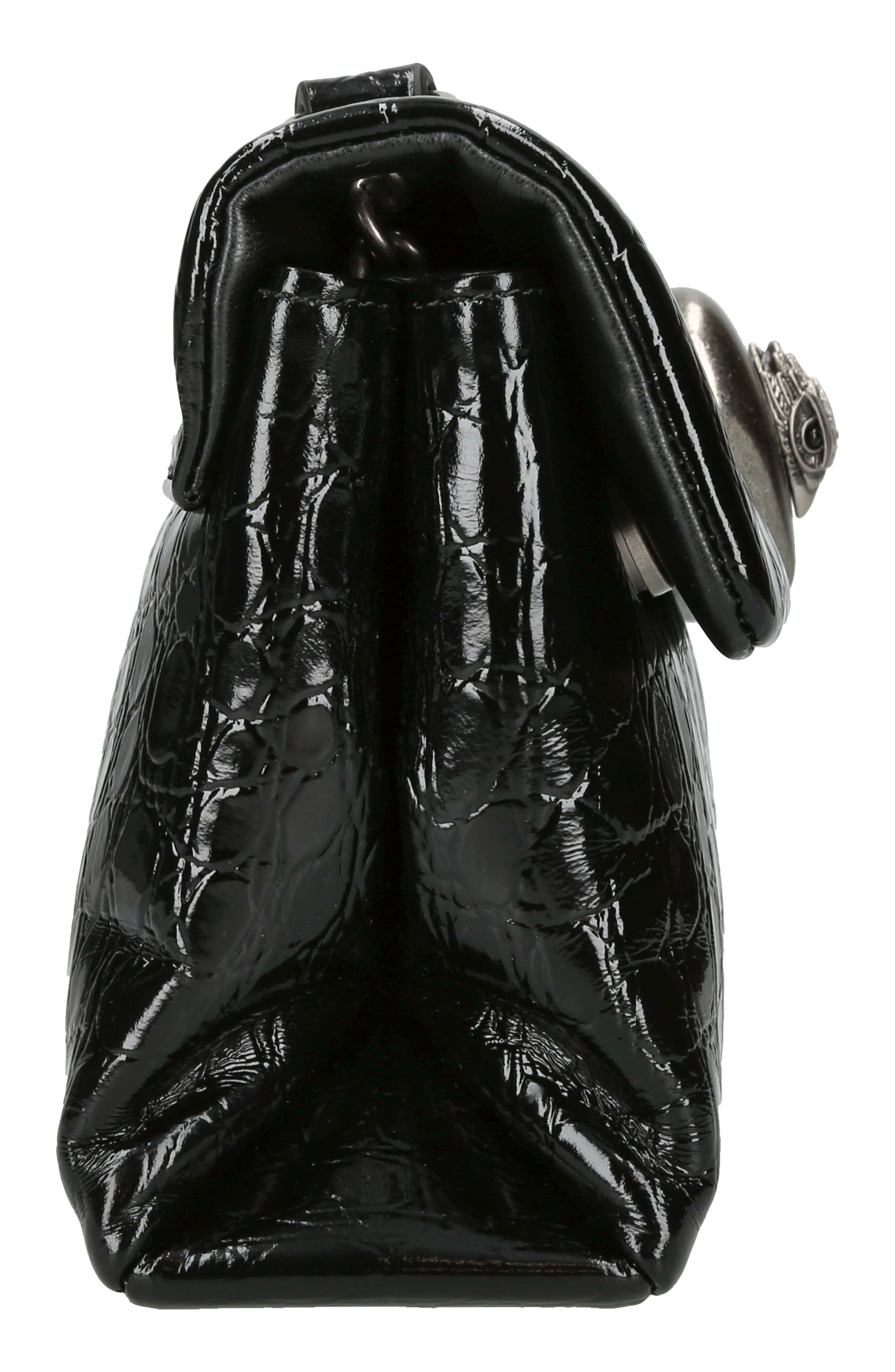 Kurt Geiger London Small Kensington Love Embossed Leather Convertible Crossbody Bag, Alternate, color, 