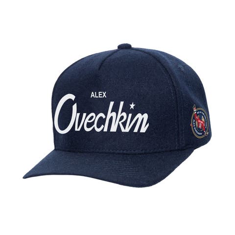 Men's Mitchell & Ness Alexander Ovechkin Navy Washington Capitals All Time Goals Pro Crown Adjustable Hat