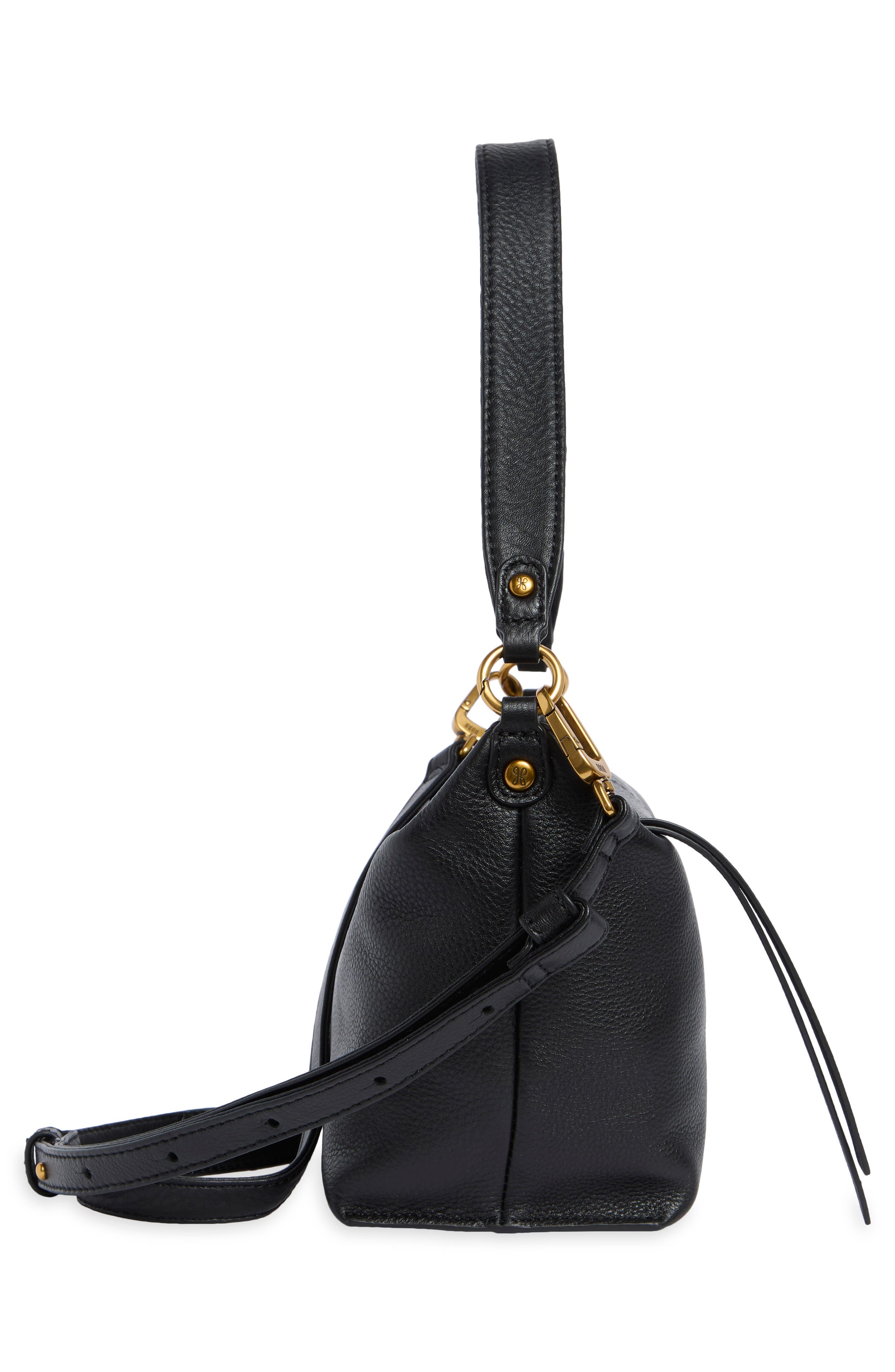 Laguna Leather Crossbody Bag, Alternate, color, BLACK