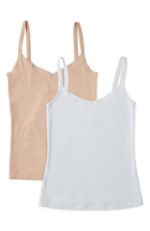2-Pack Cabana Cotton Reversible Camisoles