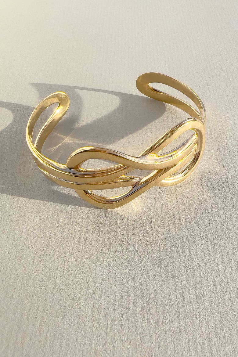Hecate's Knot Cuff, Alternate, color, Gold