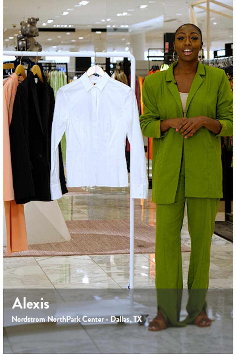 'Bashina' Stretch Poplin Shirt video
