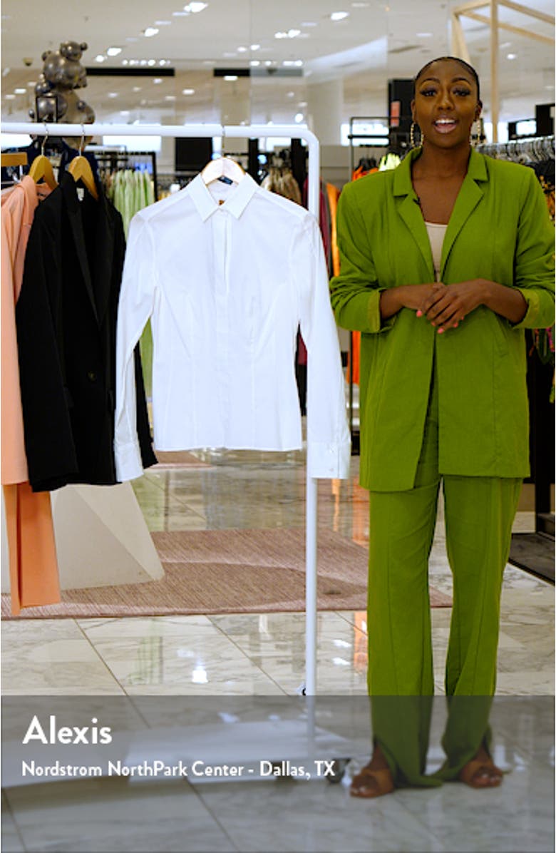 'Bashina' Stretch Poplin Shirt, sales video thumbnail