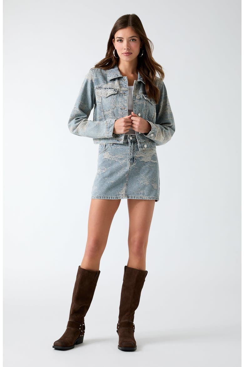 Billie Denim Jacket, Alternate, color, LIGHT WASH