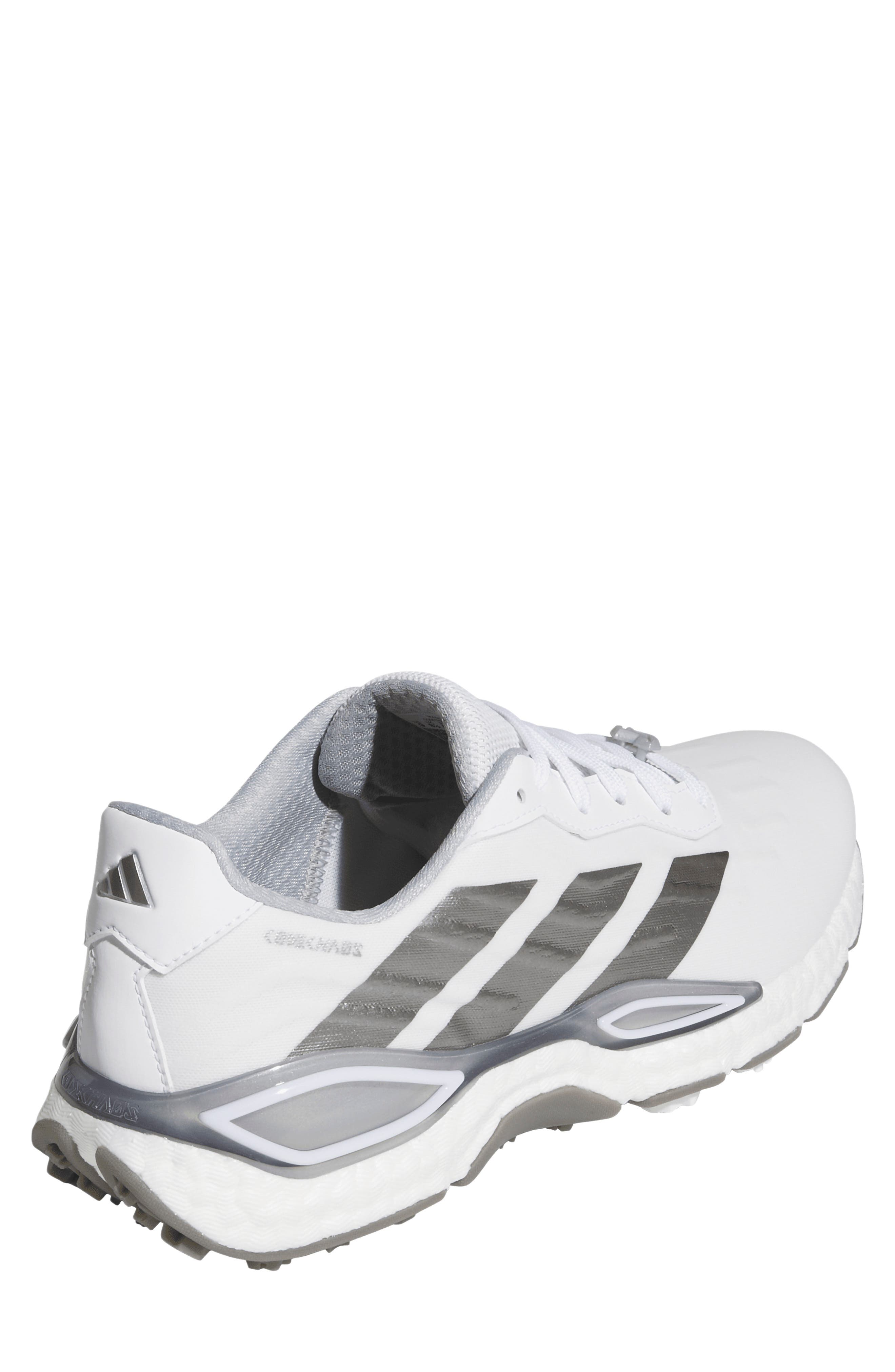 CodeChaos 27 Spikeless Golf Shoe, Alternate, color, WHITE/ IRON / SILVER MET