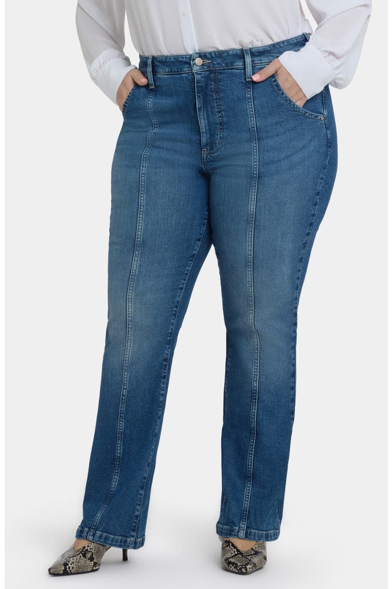 Billie Seamed High Waist Mini Bootcut Jeans, Main, color, ROMANTIC INDIGO