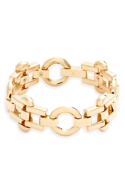 Arabesque Hexagon Chain Bracelet