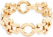 Saint Laurent Arabesque Hexagon Chain Bracelet