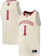 adidas Men's adidas #1 Cream Indiana Hoosiers Swingman Basketball Jersey