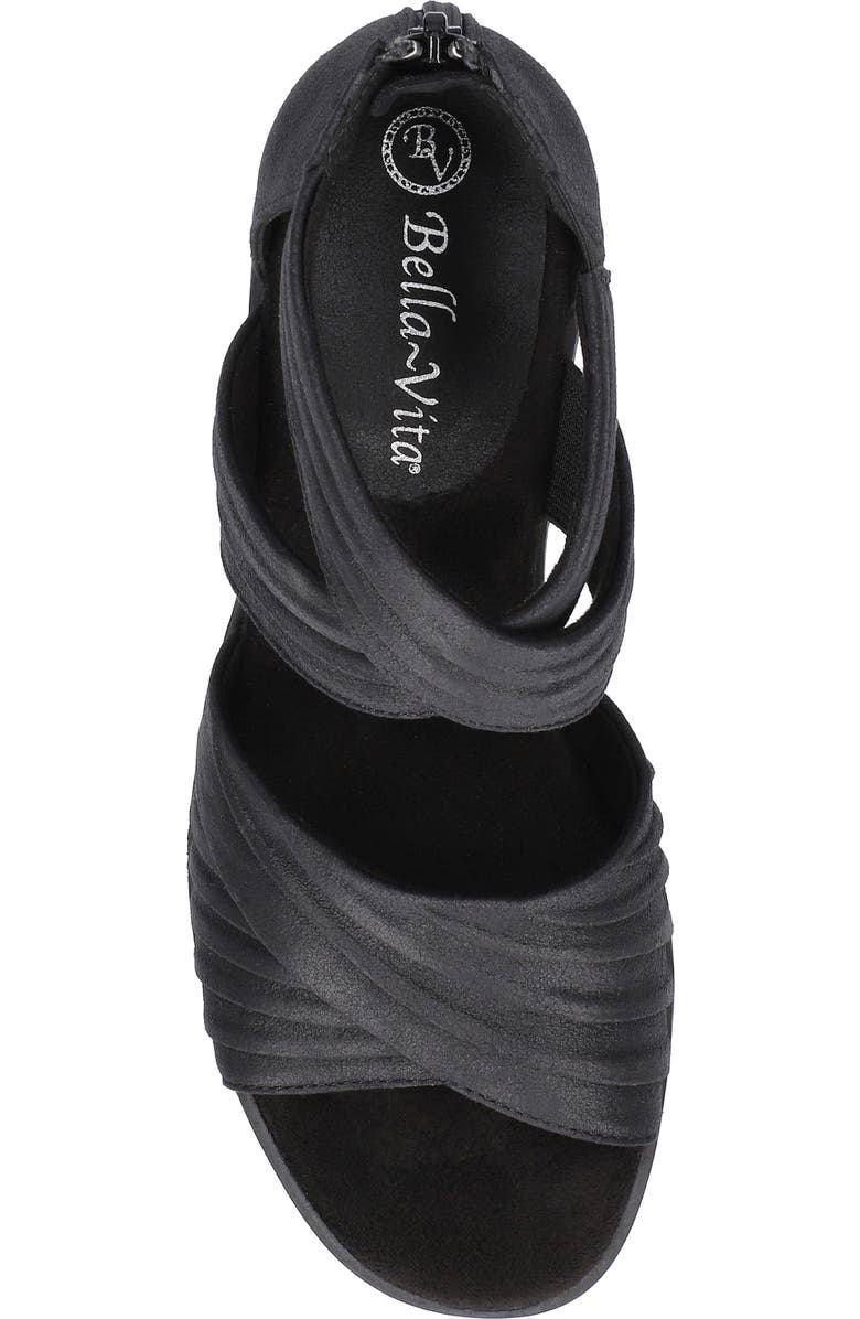 Bella Vita Quinnell Ankle Strap Sandal, Alternate, color, Black