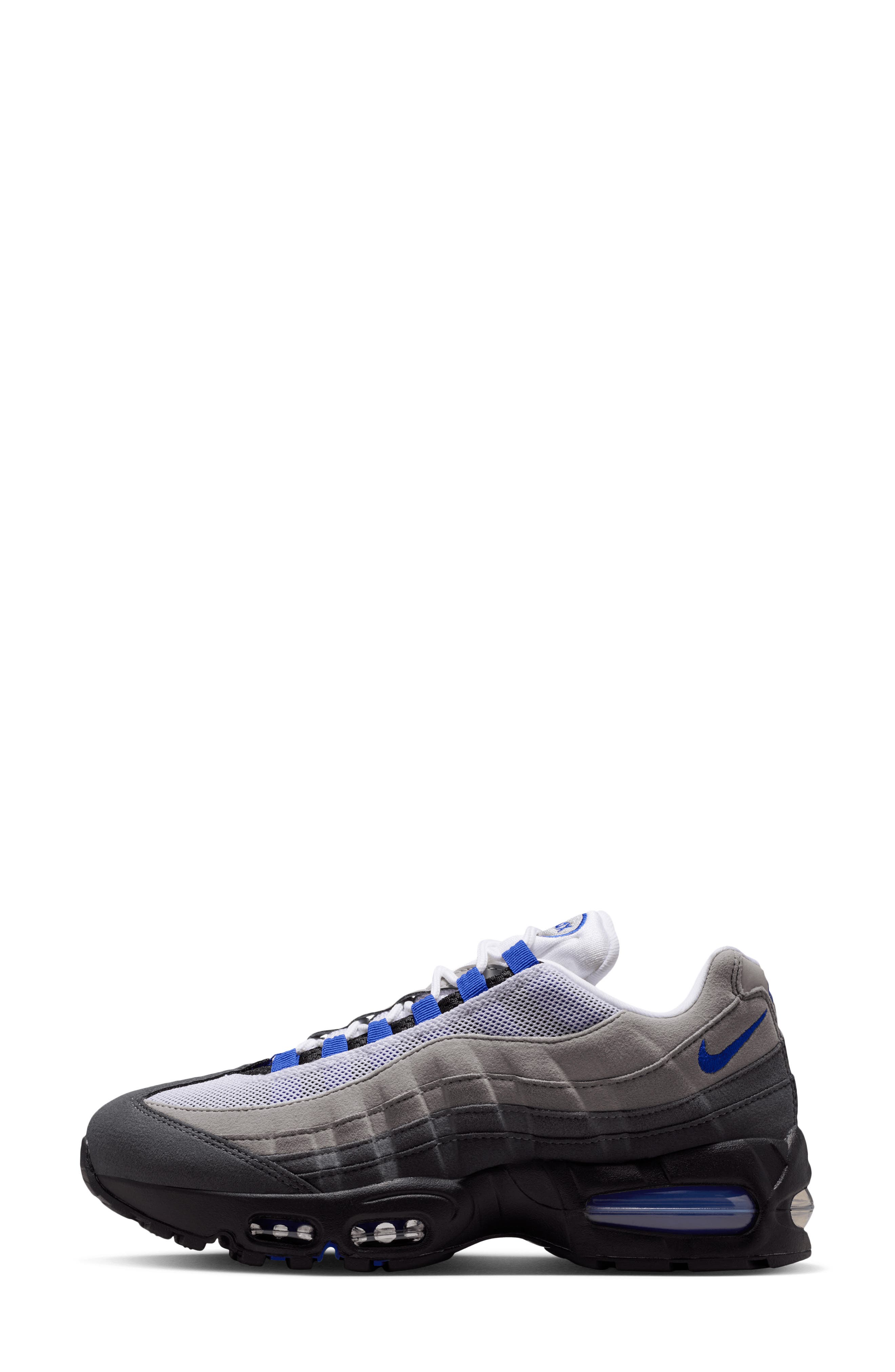 Air Max 95 Big Bubble Sneaker, Alternate, color, BLACK/ WHITE/ GREY/ ROYAL