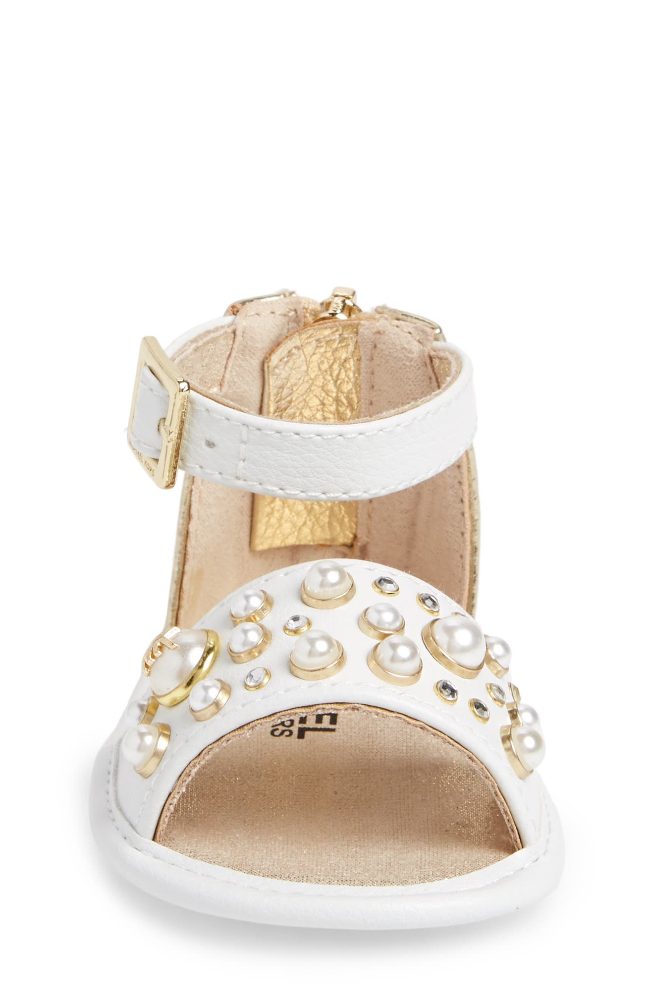 Pennie Sandal, Alternate, color, WHITE