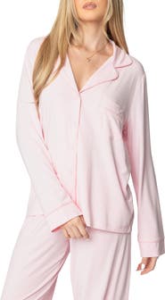 EDIKTED Jeanette Button-Up Pajama Top