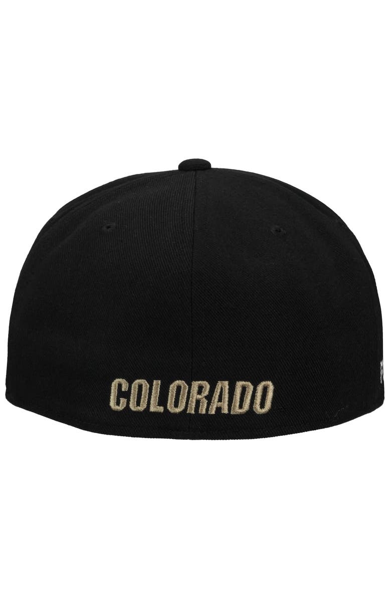 Nike Men's Nike Black Colorado Buffaloes Prime Pro Flat Brim Fitted Hat, Alternate, color, Black