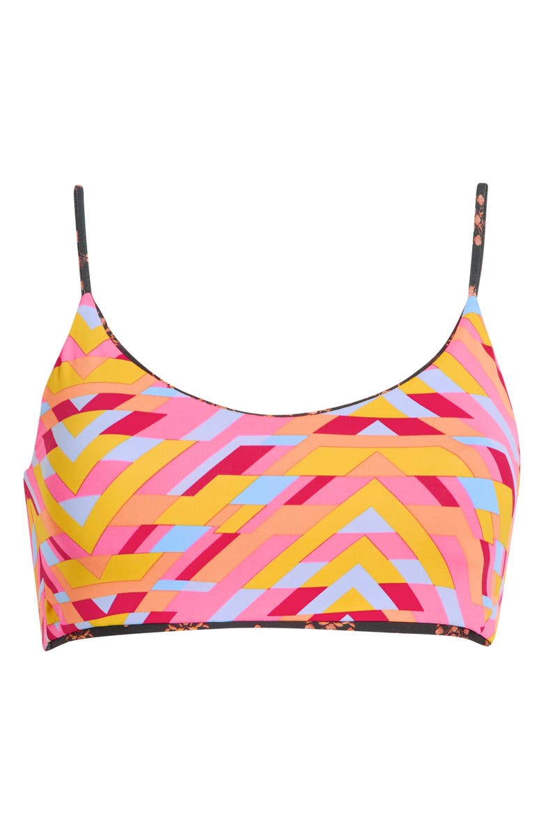 Maaji Ceci Reversible Bralette Bikini Top, Alternate, color, Black