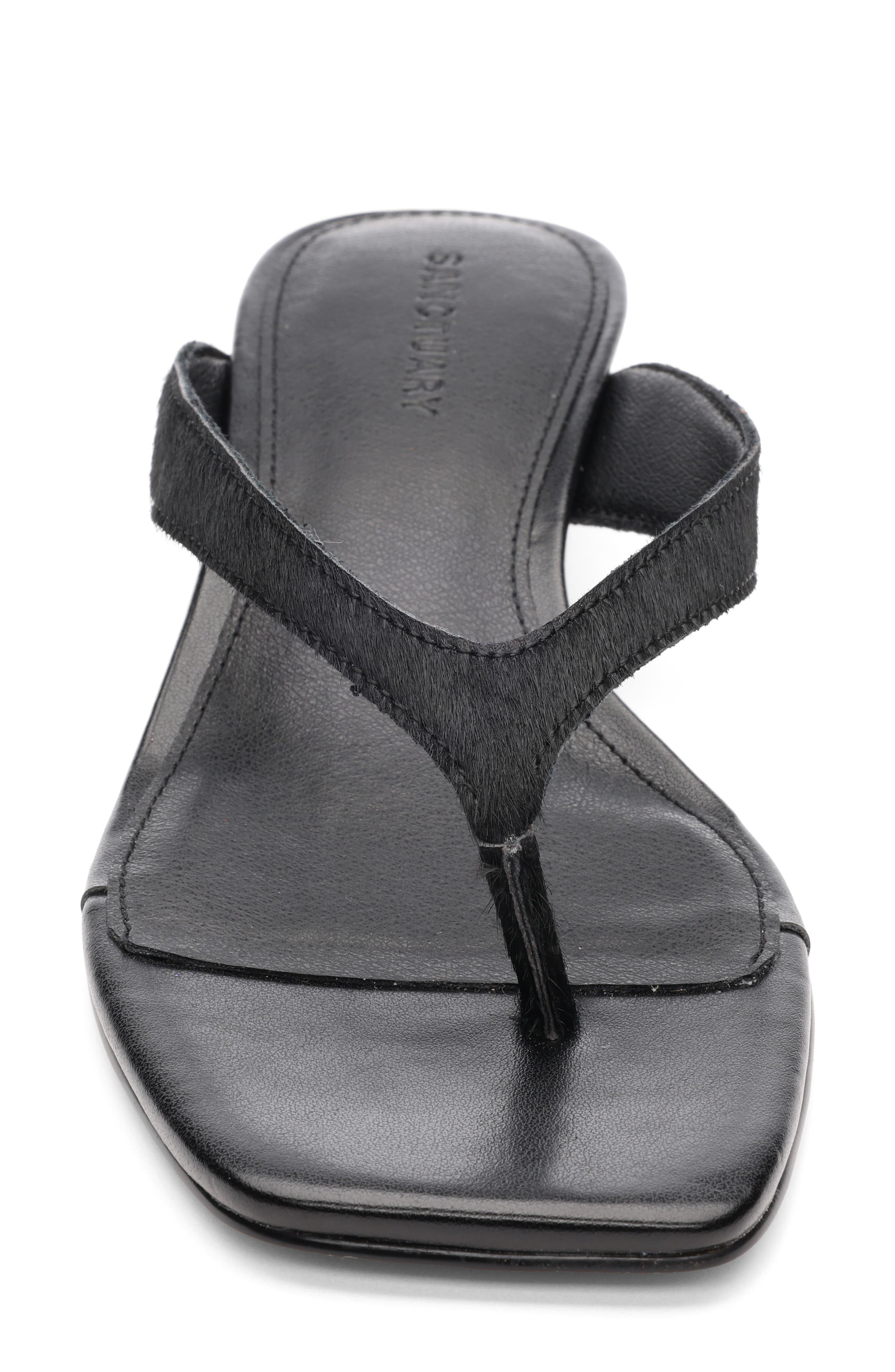 Sanctuary Ease Genuine Calf Hair Sandal, Alternate, color, 