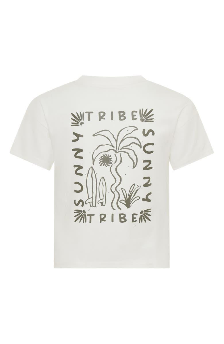 TINY TRIBE Kids' Sunny Graphic T-Shirt, Alternate, color, White