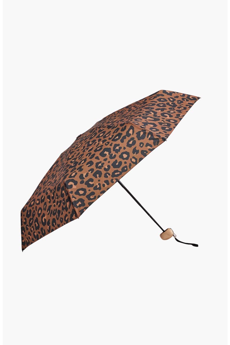 Mini Compact Umbrella, Alternate, color, Leopard