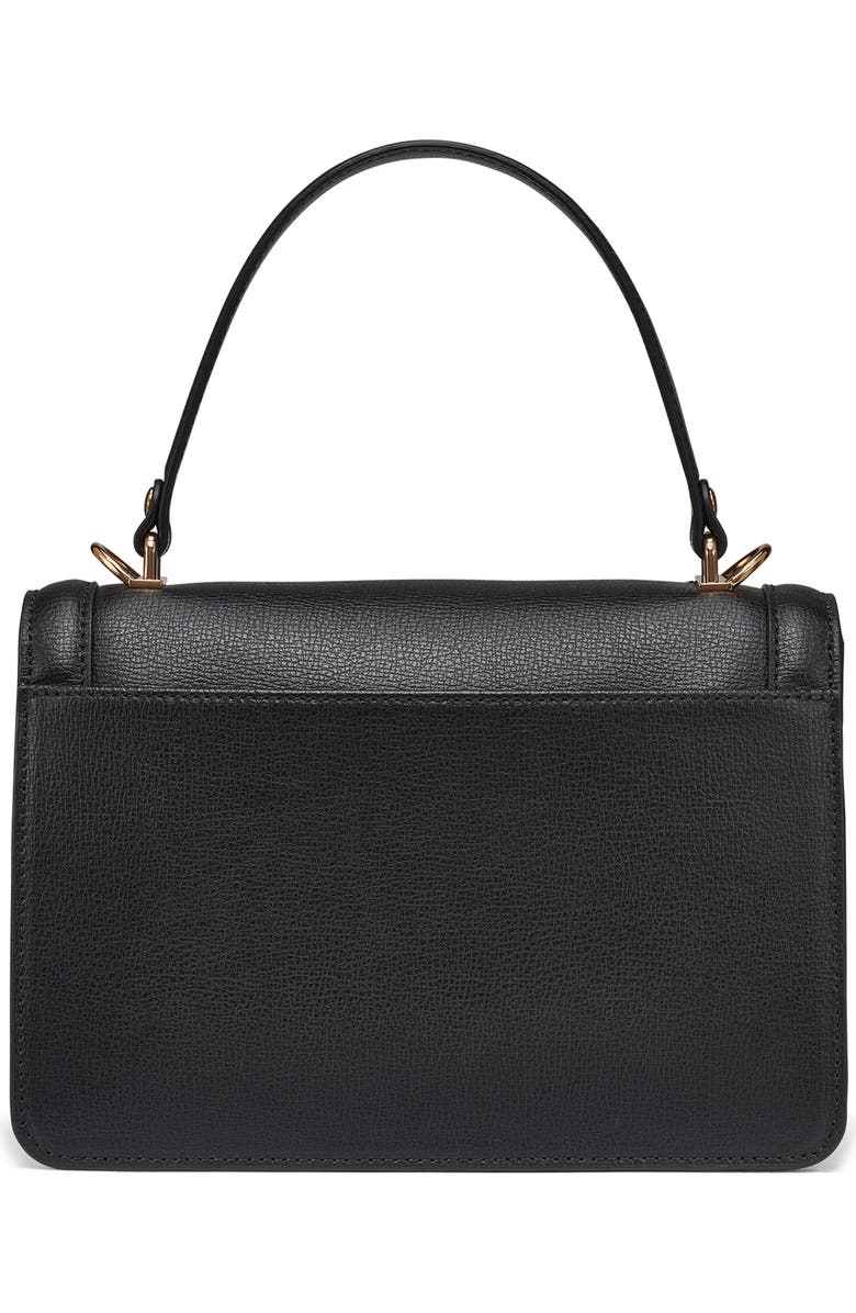 KARL LAGERFELD PARIS Simone Flap Crossbody Bag, Alternate, color, Black/ Gold