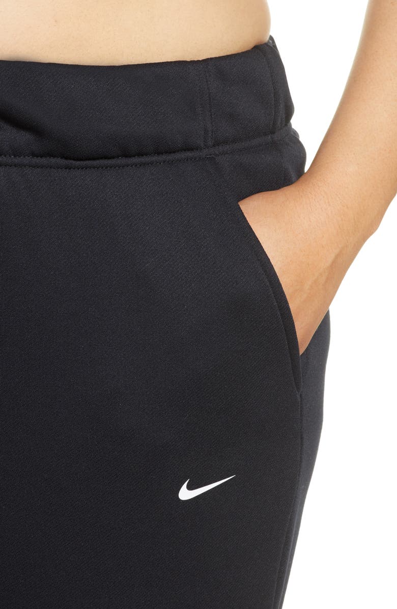 Nike Dri-FIT One Crop Fleece Pants, Alternate, color, 