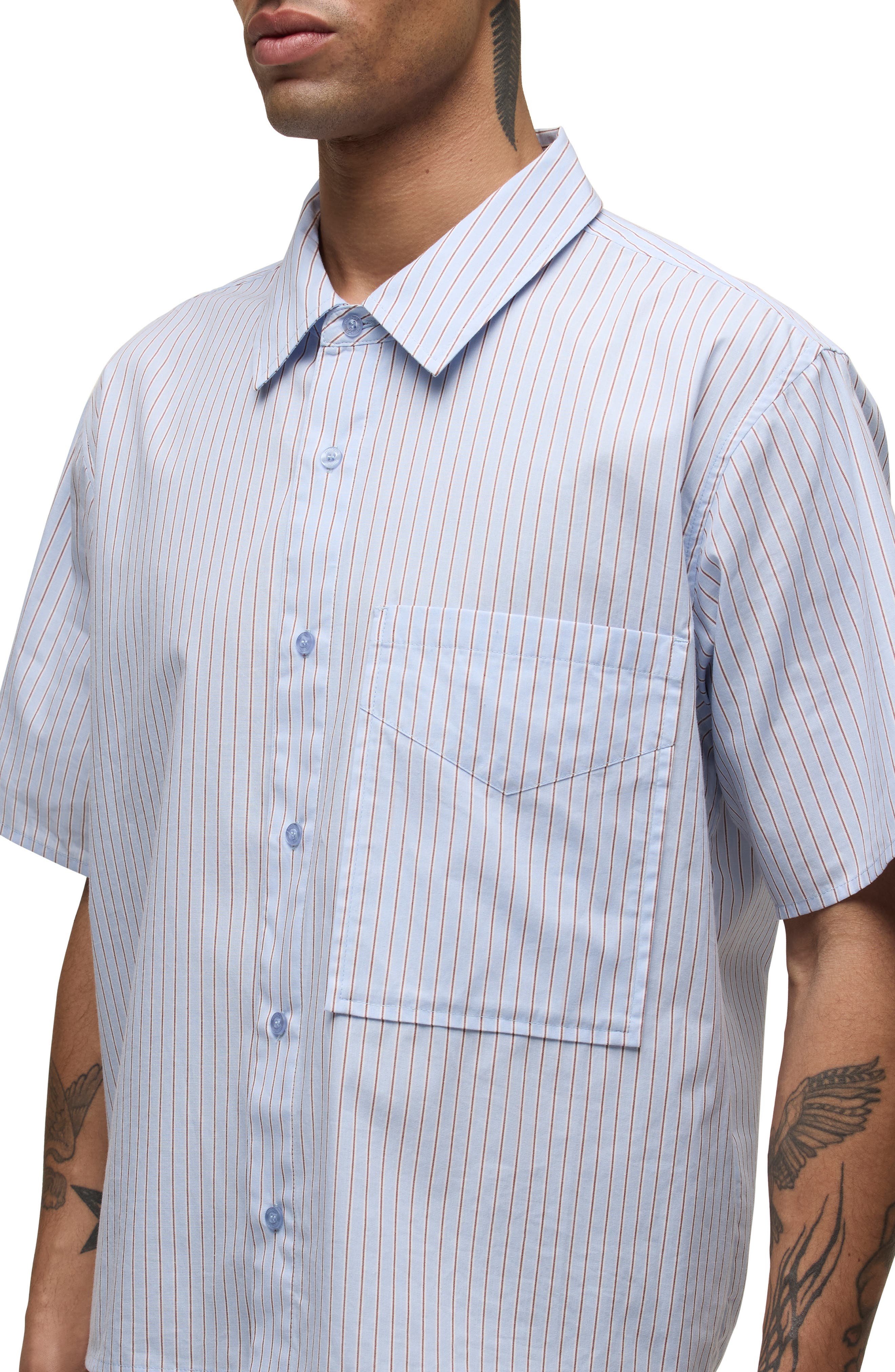 Rex Short Sleeve Cotton Button-Up Shirt - image 2