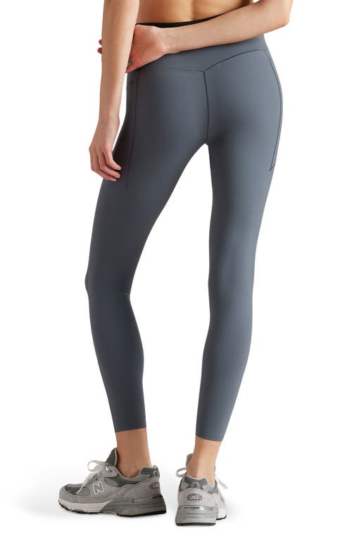 Rhone Banded Hi Form Pocket Ankle Leggings In Blue Slate