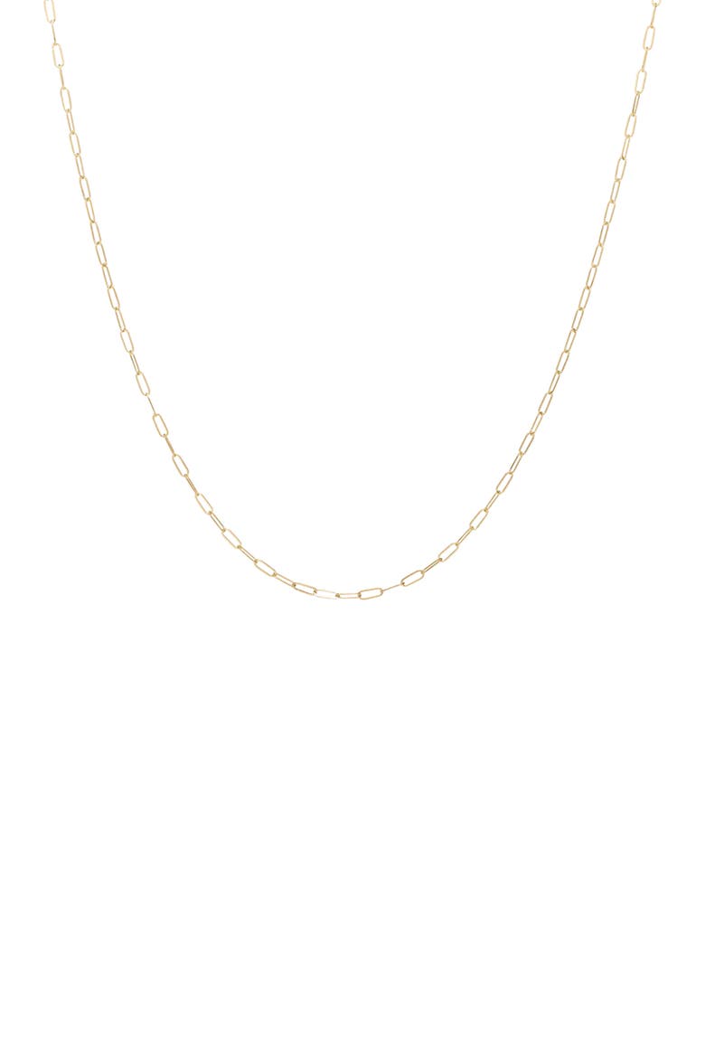 Mini Paperclip Chain in 14K Gold, Main, color, 20 Inch