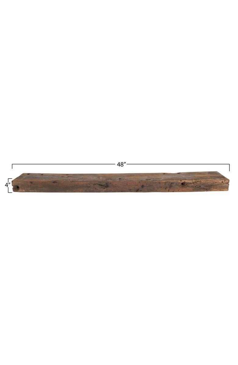 Storied Home Reclaimed Wood Floating Wall Shelf, Alternate, color, 