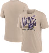 Nike Men's Nike Sand Minnesota Vikings Rewind Tri-Blend T-Shirt