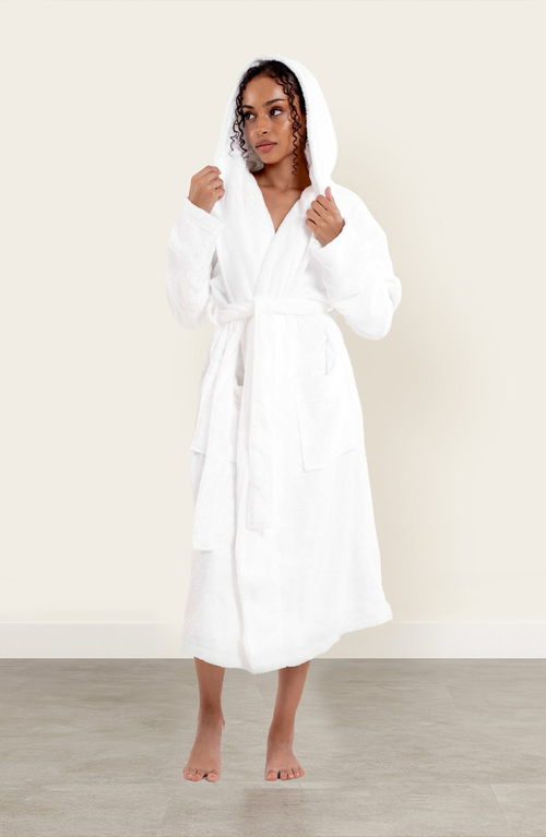 Italic Ultraplush Australian Cotton Bathrobe In White
